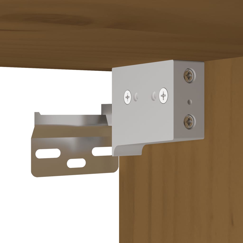 vidaXL Wall Cabinets 2 pcs Honey Brown 30x30x60 cm Solid Wood Pine