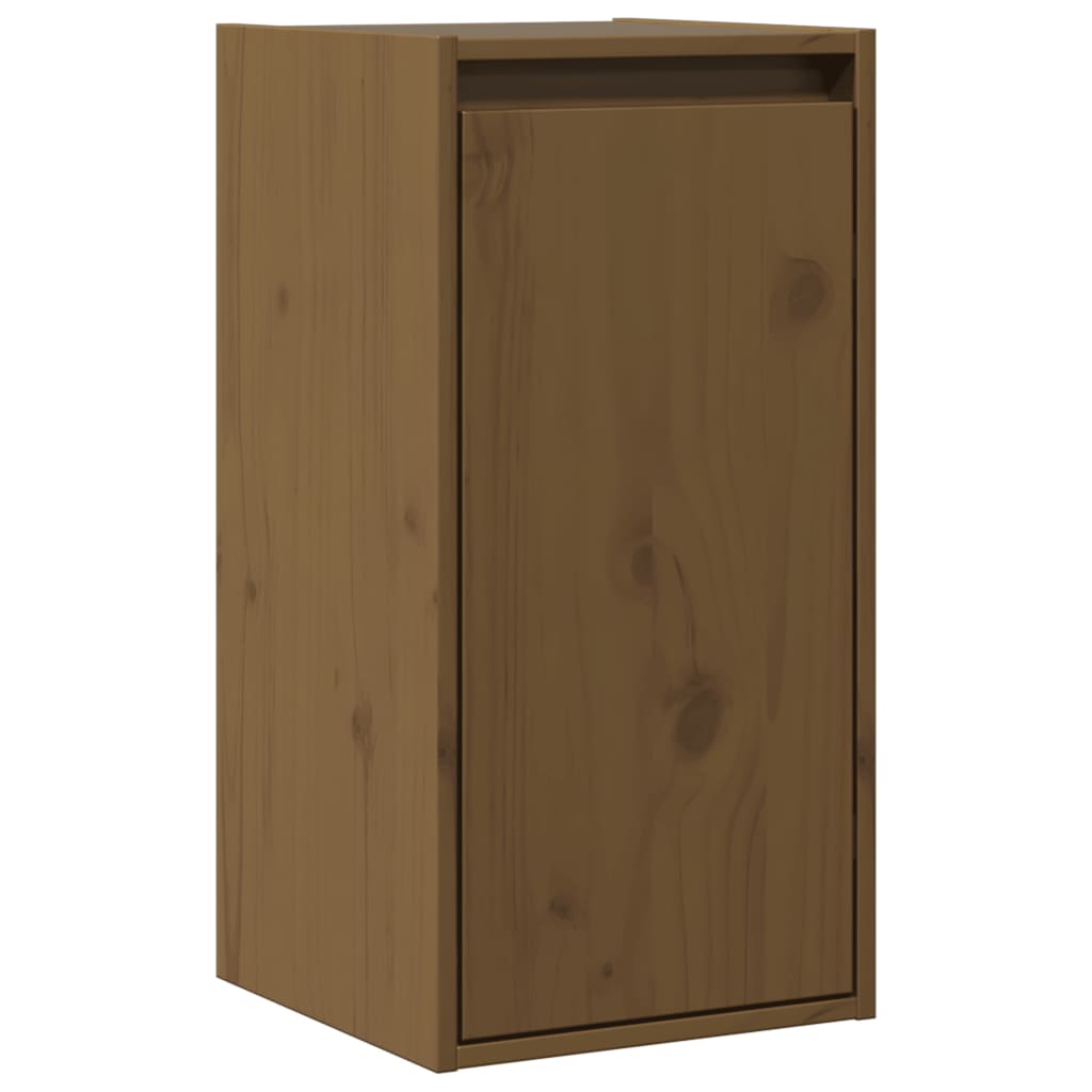 vidaXL Wall Cabinets 2 pcs Honey Brown 30x30x60 cm Solid Wood Pine