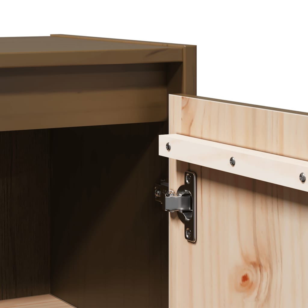 vidaXL Wall Cabinets 2 pcs Honey Brown 30x30x60 cm Solid Wood Pine