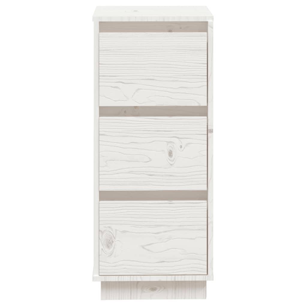 vidaXL Sideboards 2 pcs White 32x34x75 cm Solid Wood Pine