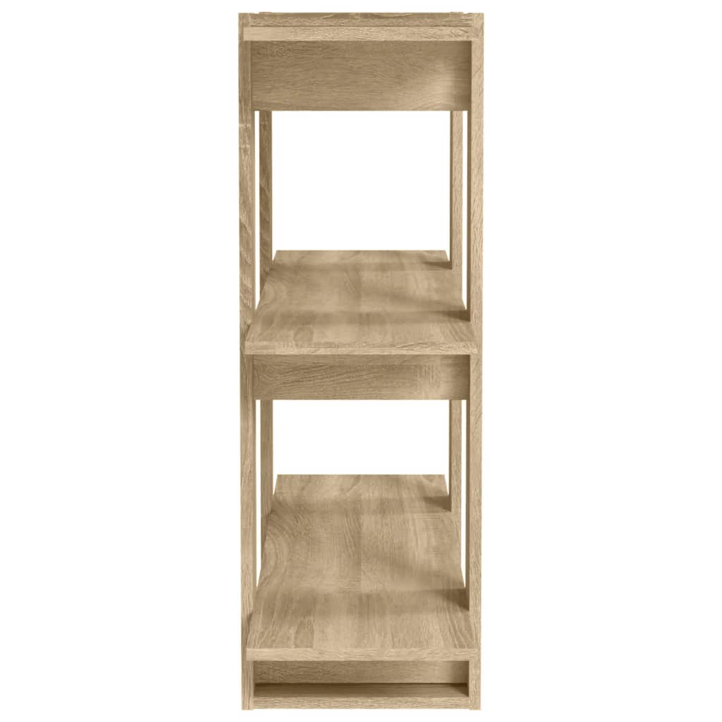 vidaXL Book Cabinet/Room Divider Sonoma Oak 80x30x87cm