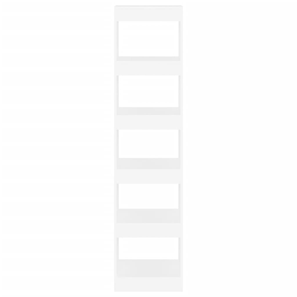 vidaXL Book Cabinet/Room Divider White 40x30x166 cm