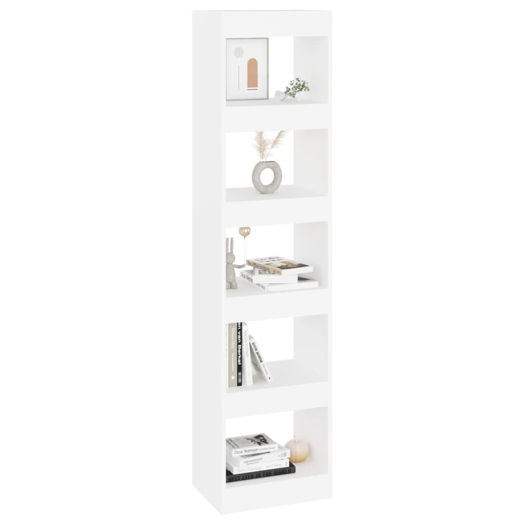 vidaXL Book Cabinet/Room Divider White 40x30x166 cm