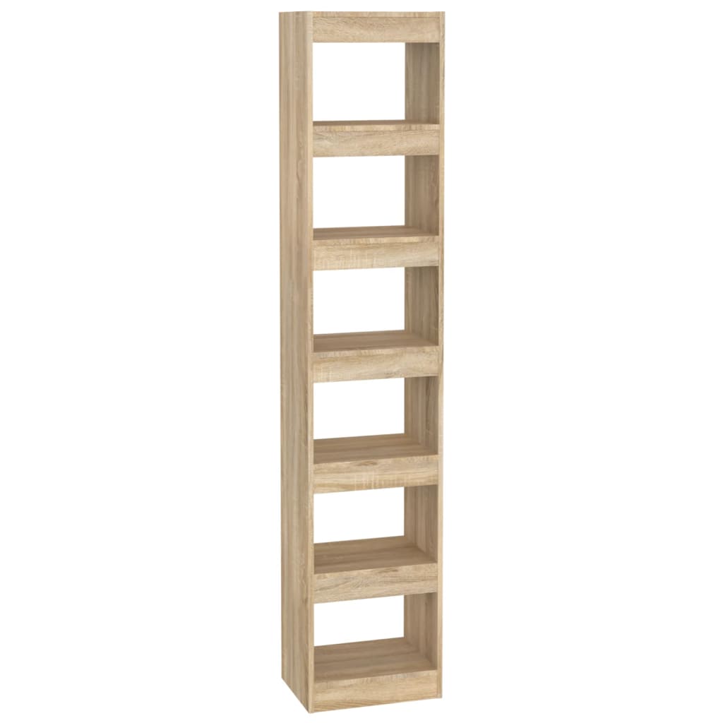 vidaXL Book Cabinet/Room Divider Sonoma Oak 40x30x198 cm