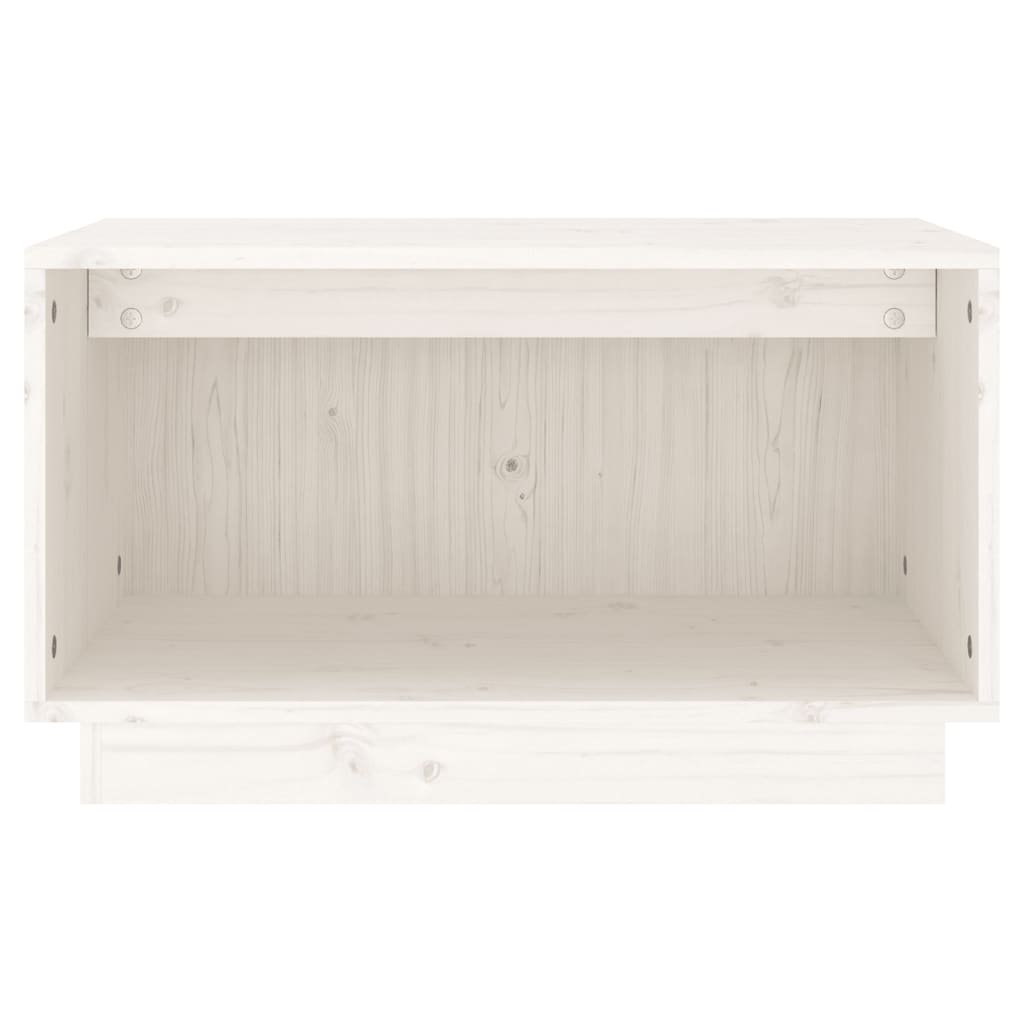 vidaXL TV Cabinet White 60x35x35 cm Solid Wood Pine