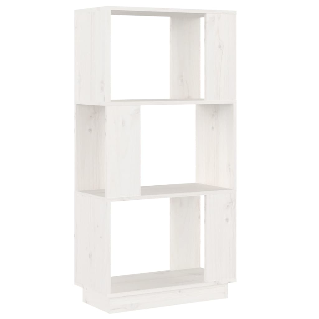 vidaXL Book Cabinet/Room Divider White 51x25x101 cm Solid Wood Pine