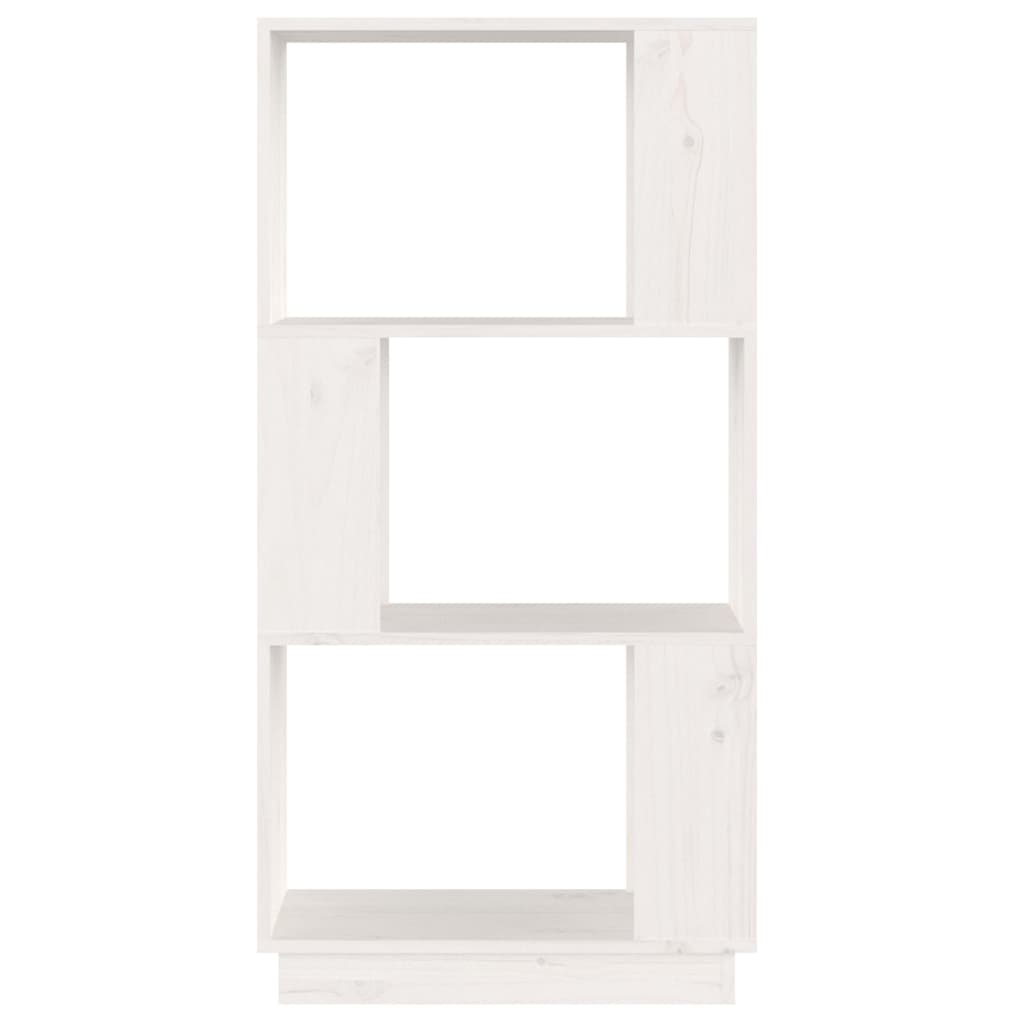 vidaXL Book Cabinet/Room Divider White 51x25x101 cm Solid Wood Pine