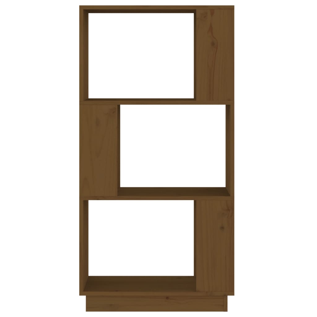 vidaXL Book Cabinet/Room Divider Honey Brown 51x25x101 cm Solid Wood Pine