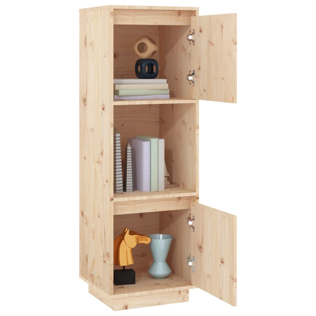 vidaXL Highboard 38x35x117 cm Solid Wood Pine