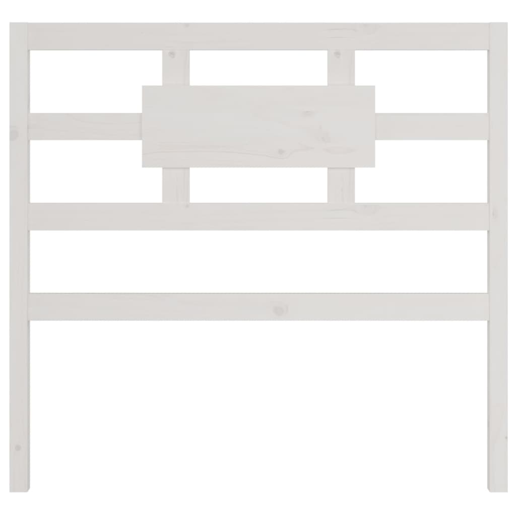 vidaXL Bed Headboard White 95.5 cm Solid Wood Pine
