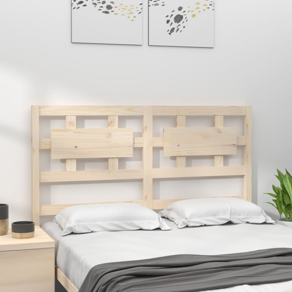 vidaXL Bed Headboard 140.5 cm Solid Wood Pine