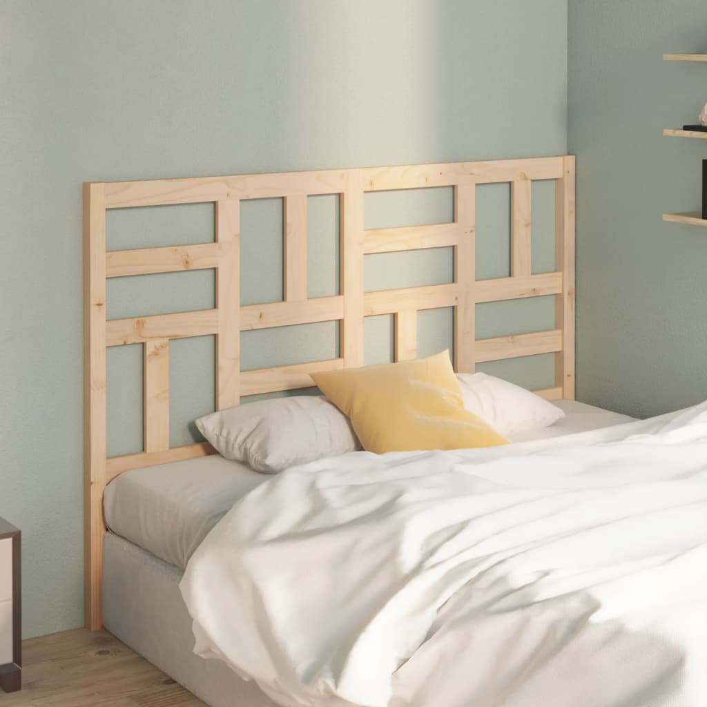 vidaXL Bed Headboard 141x4x104 cm Solid Wood Pine