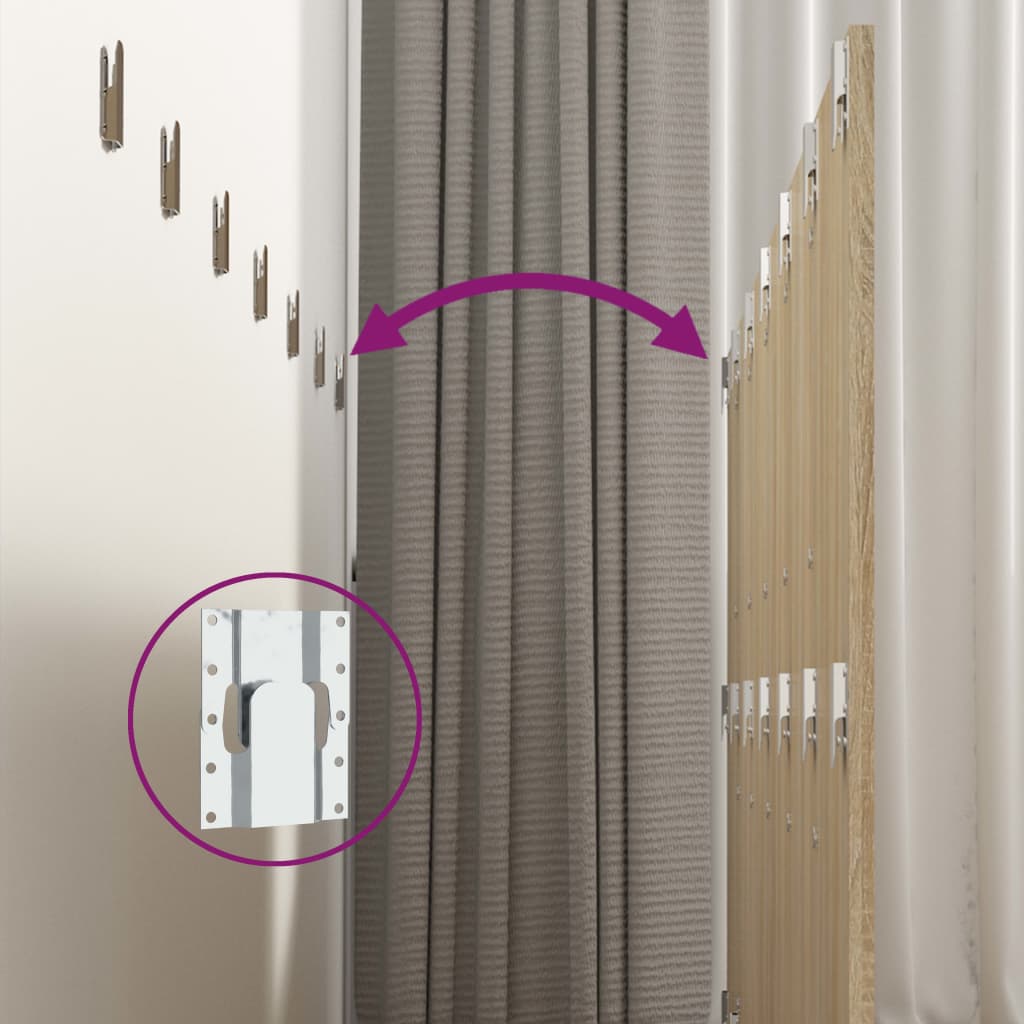 vidaXL Wall Headboard Sonoma Oak 240x1.5x80 cm Engineered Wood