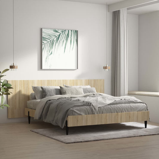 vidaXL Wall Headboard Sonoma Oak 240x1.5x80 cm Engineered Wood