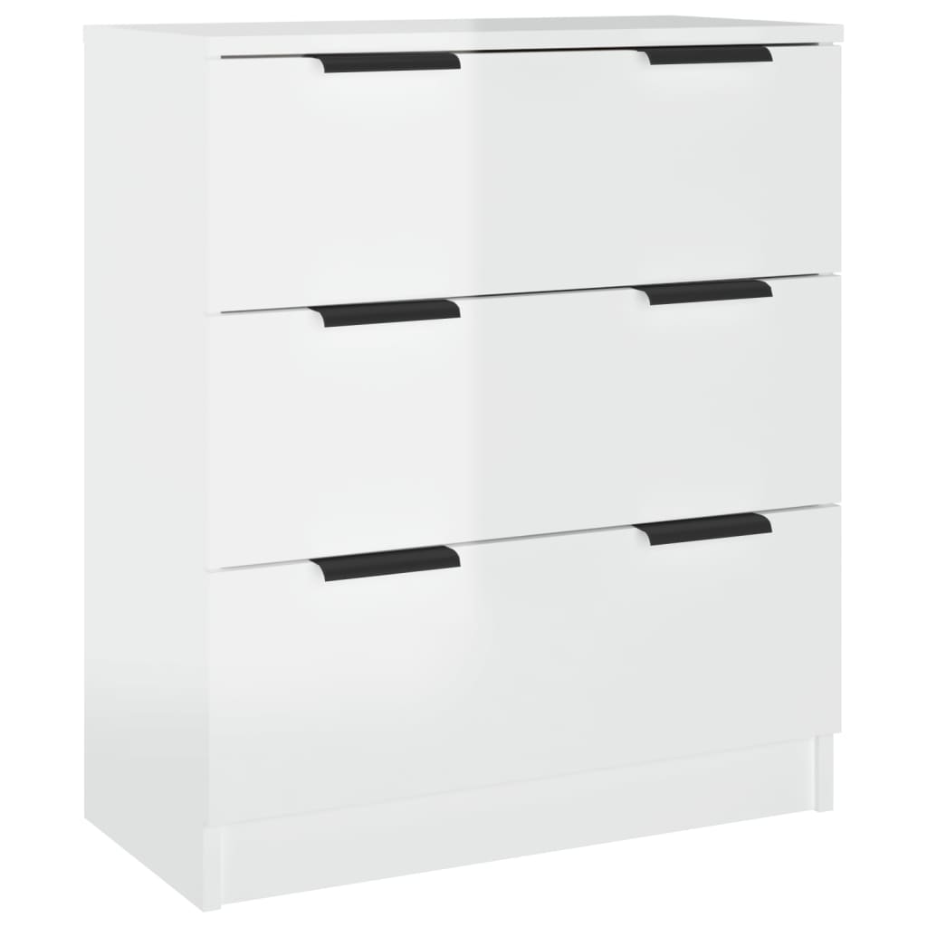 vidaXL Sideboard High Gloss White 60x30x70 cm Engineered Wood