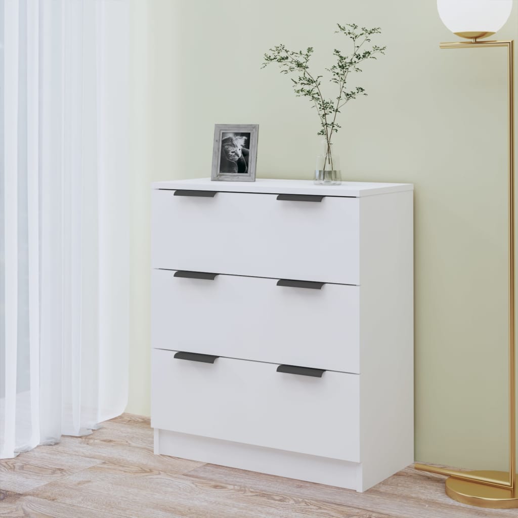 vidaXL Sideboard High Gloss White 60x30x70 cm Engineered Wood