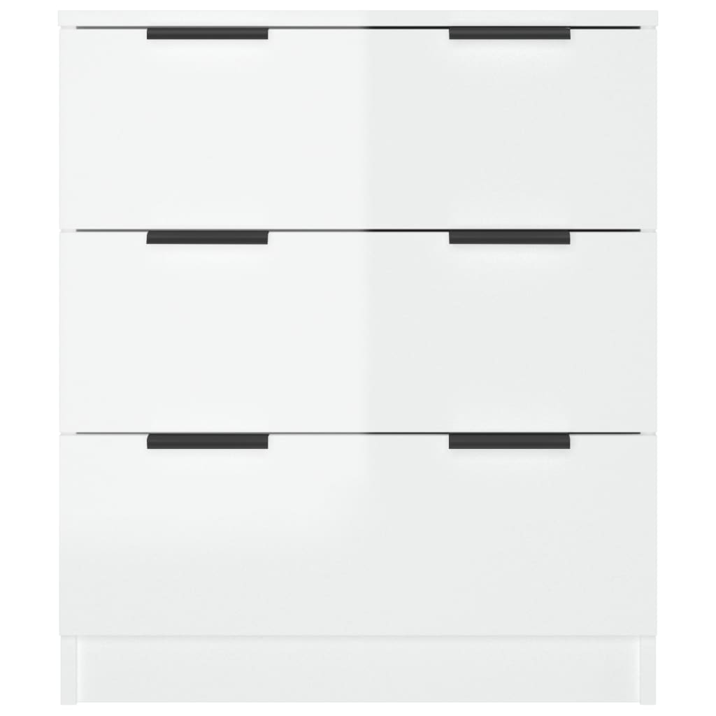 vidaXL Sideboard High Gloss White 60x30x70 cm Engineered Wood
