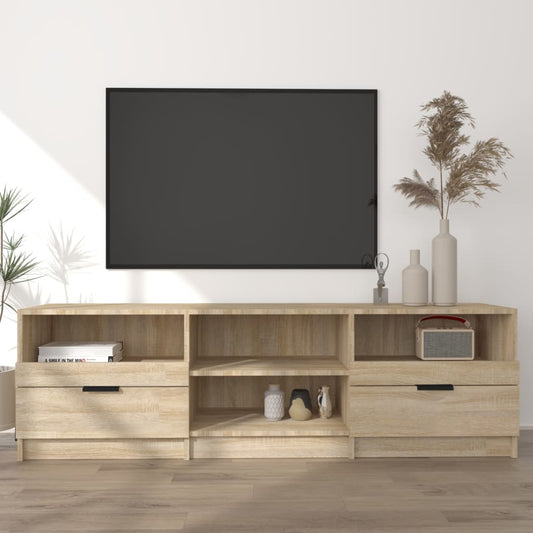 vidaXL TV Cabinet Sonoma Oak 150x33.5x45 cm Engineered Wood