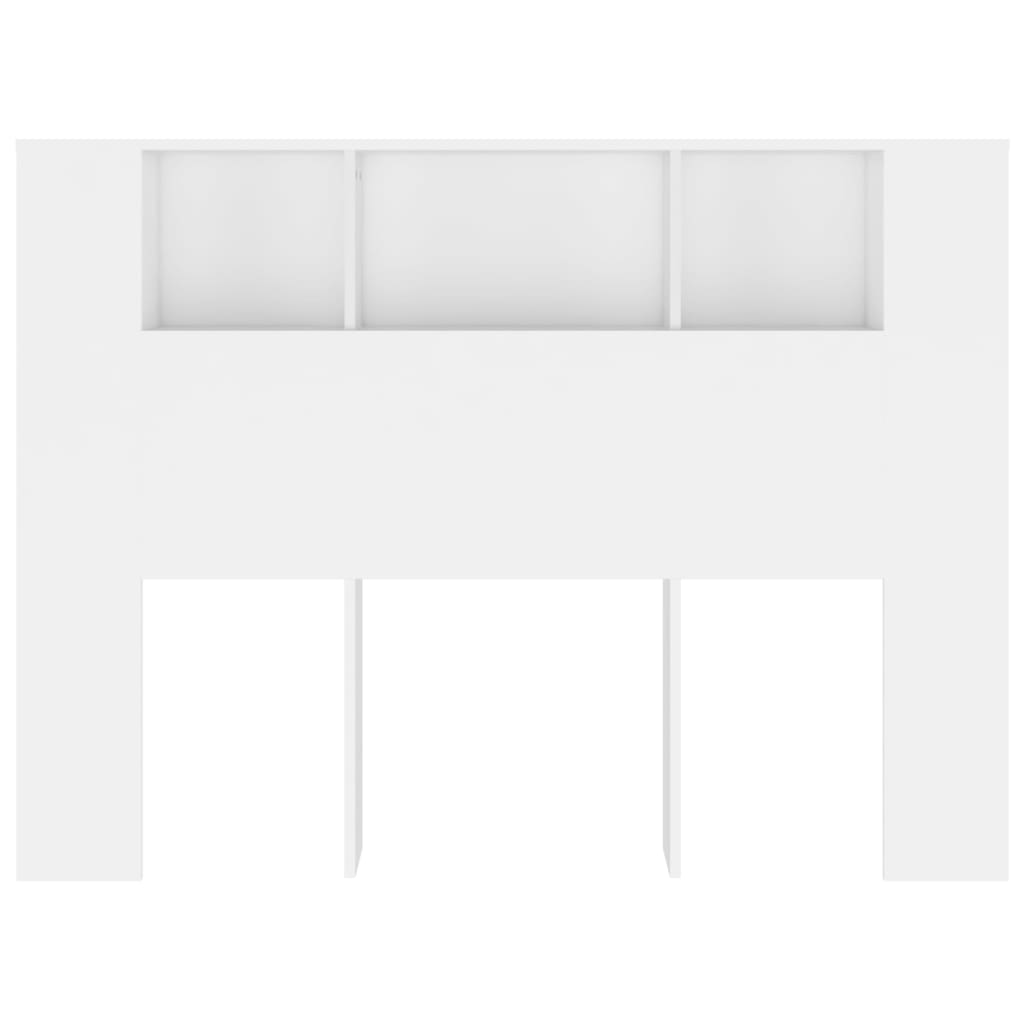vidaXL Headboard Cabinet White 140 cm