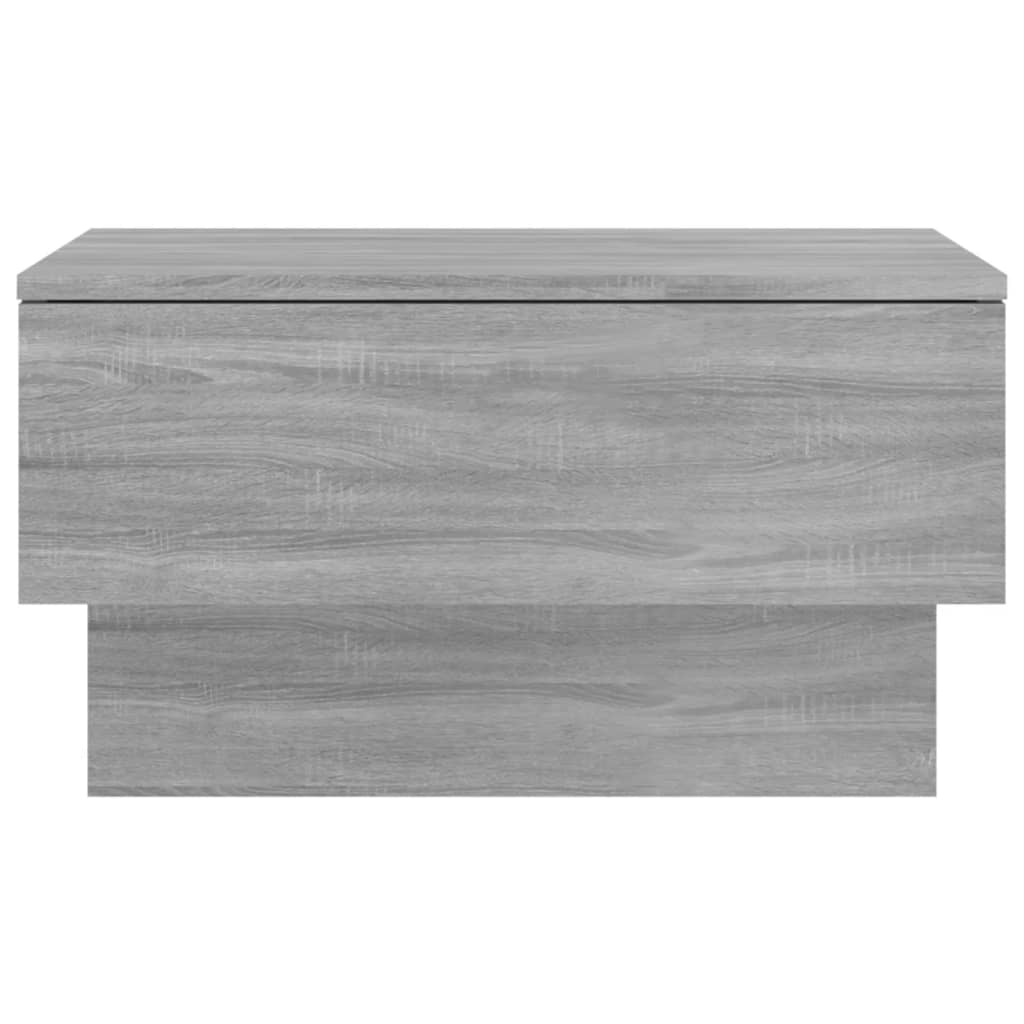 vidaXL Wall-mounted Bedside Cabinet Grey Sonoma