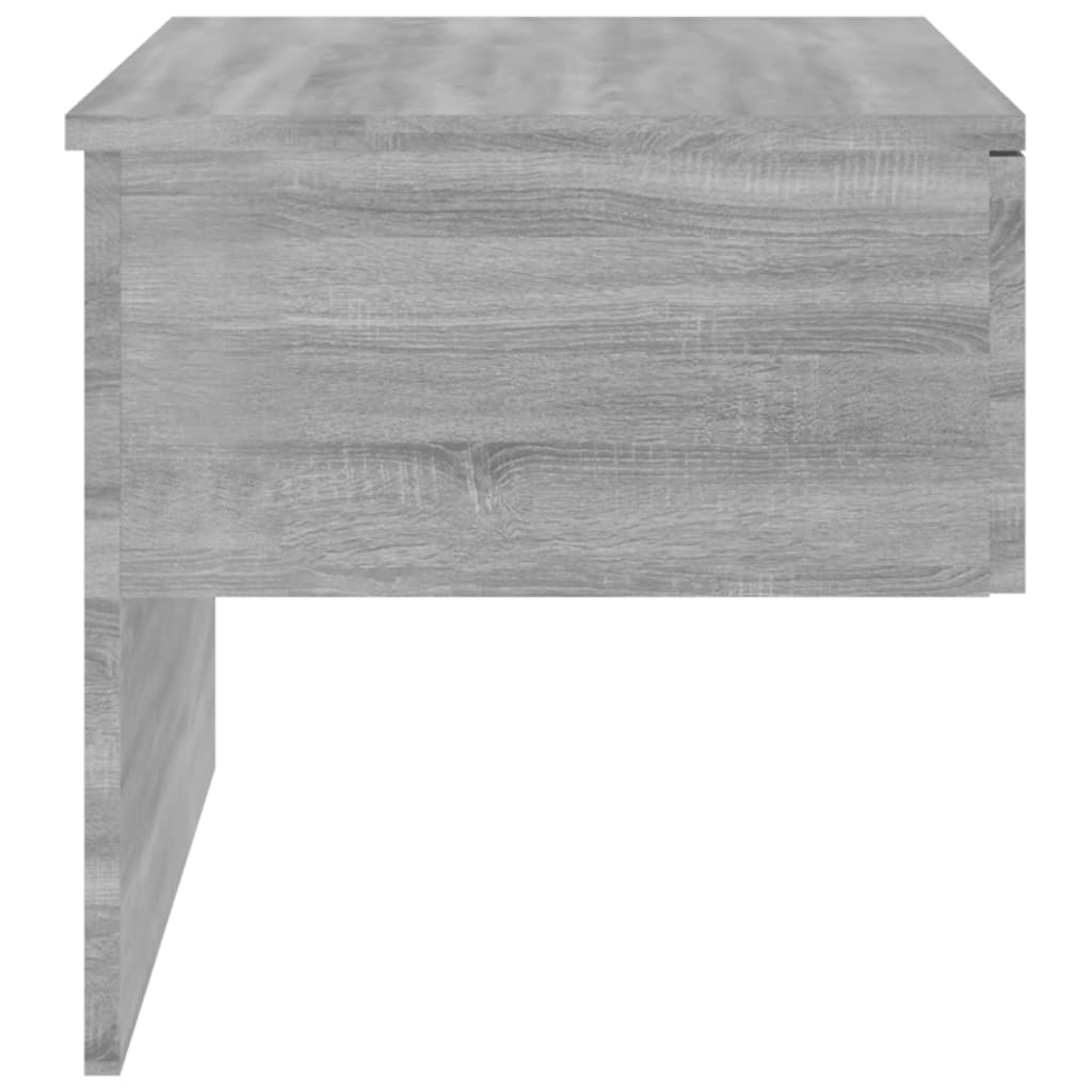 vidaXL Wall-mounted Bedside Cabinet Grey Sonoma