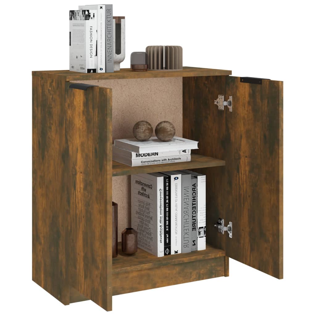 vidaXL Sideboard Smoked Oak 60x30x70 cm Engineered Wood