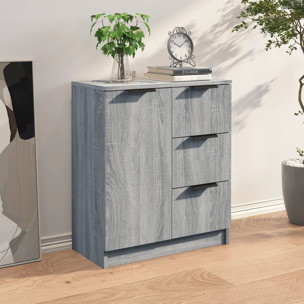 vidaXL Sideboard Grey Sonoma 60x30x70 cm Engineered Wood