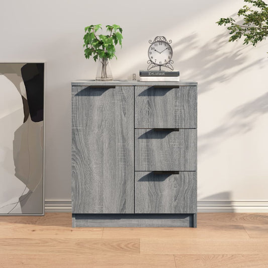 vidaXL Sideboard Grey Sonoma 60x30x70 cm Engineered Wood
