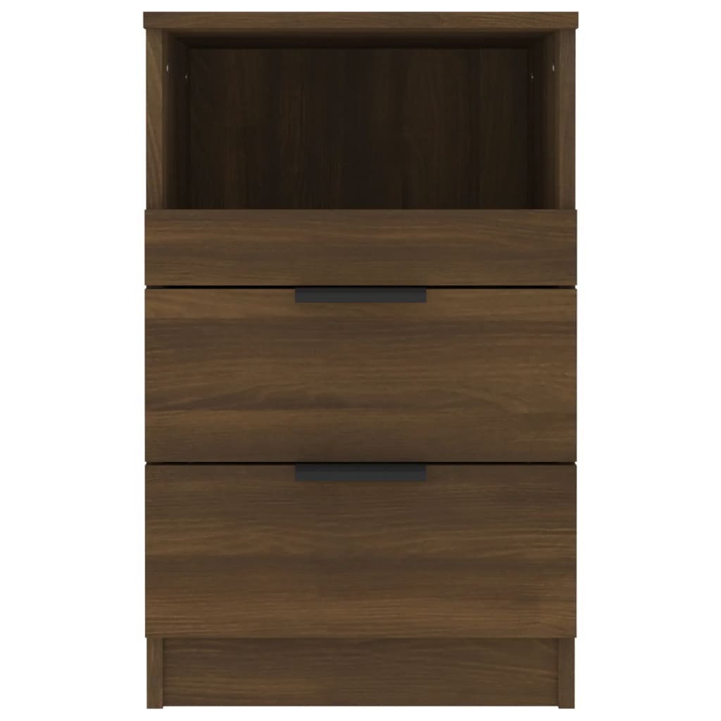 vidaXL Bedside Cabinet Brown Oak Engineered Wood