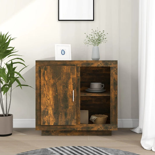 vidaXL Sideboard Smoked Oak 80x40x75 cm