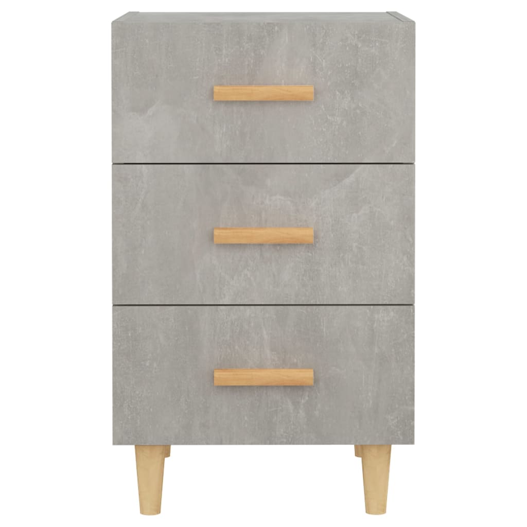 vidaXL Bedside Cabinet Concrete Grey 40x40x66 cm Engineered Wood