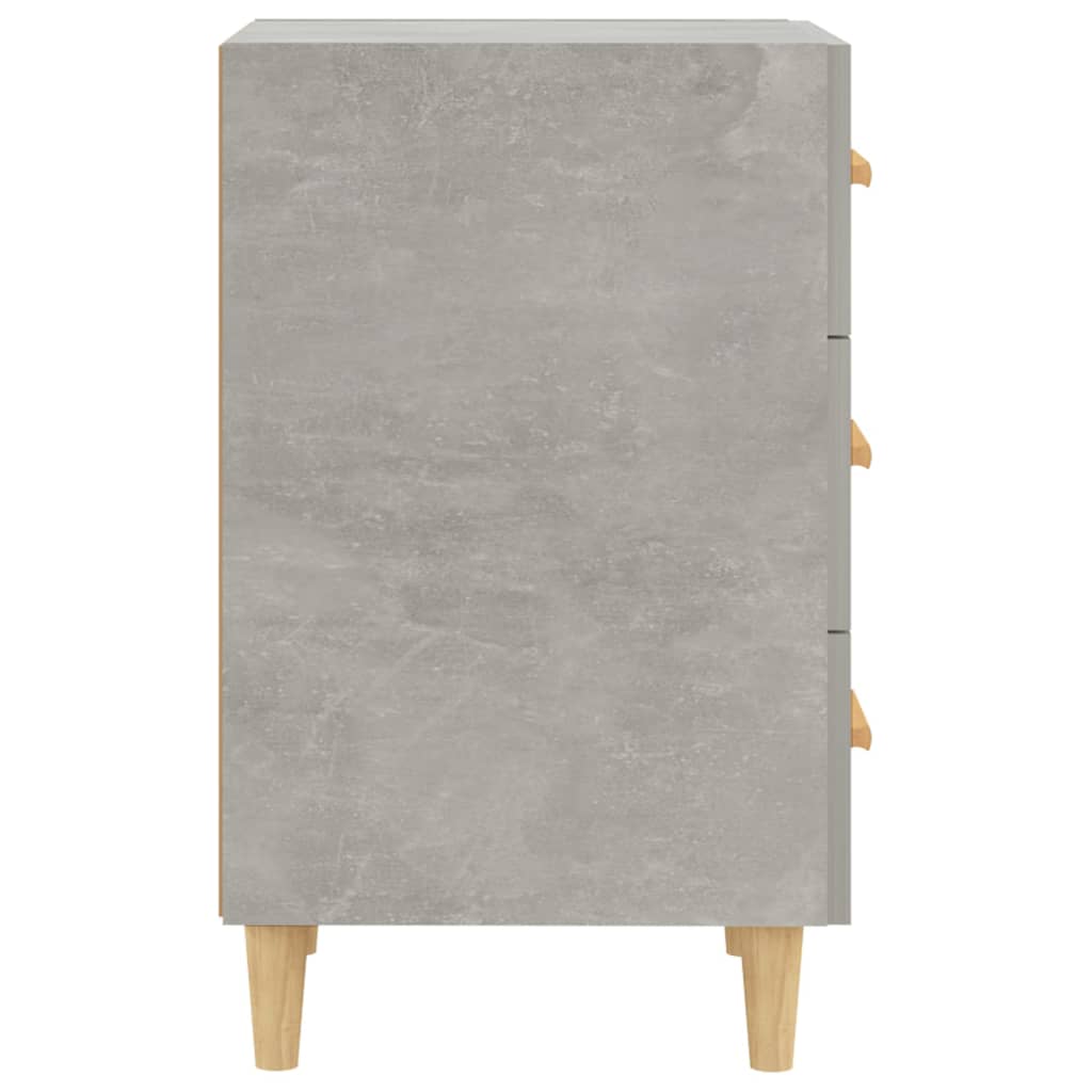 vidaXL Bedside Cabinet Concrete Grey 40x40x66 cm Engineered Wood