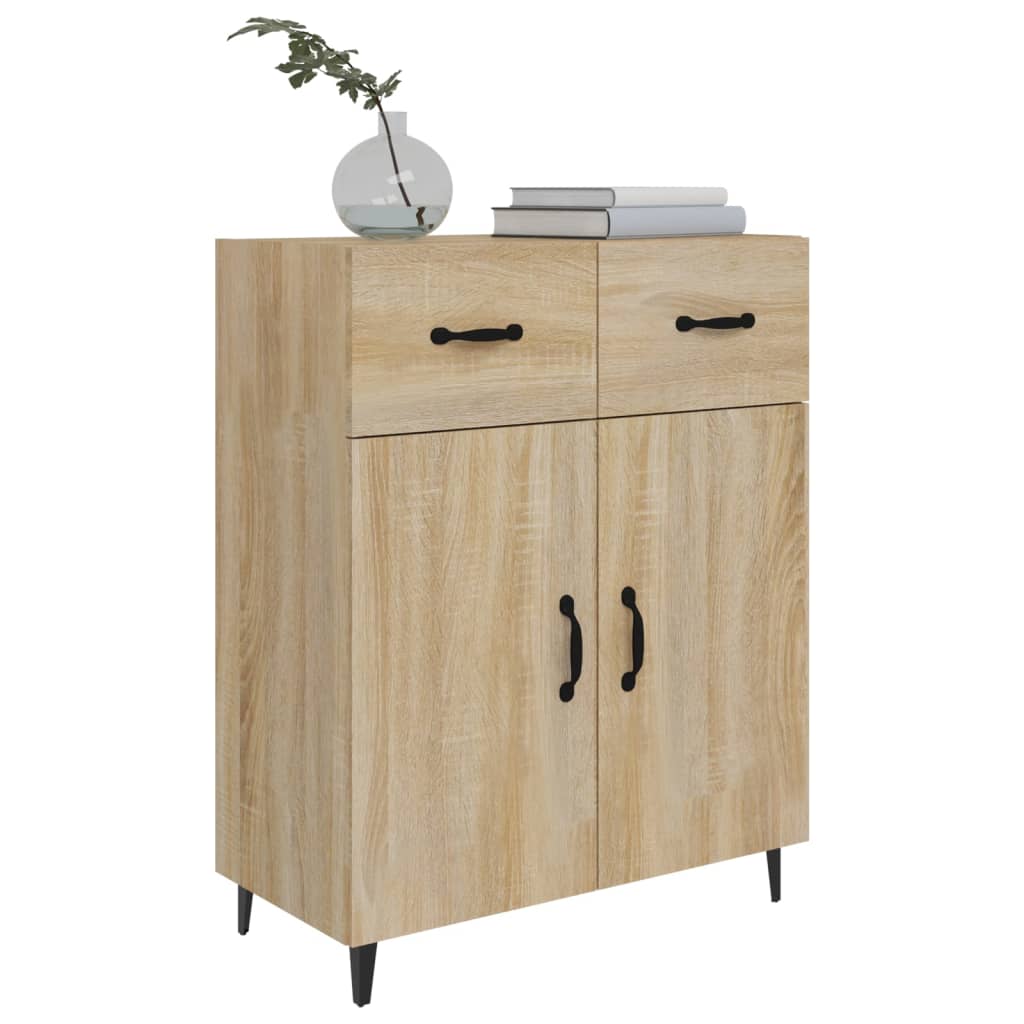 vidaXL Sideboard Sonoma Oak 69.5x34x90 cm Engineered Wood
