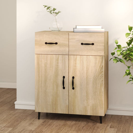 vidaXL Sideboard Sonoma Oak 69.5x34x90 cm Engineered Wood