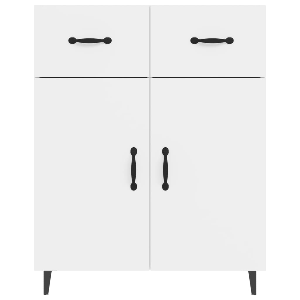 vidaXL Sideboard High Gloss White 69.5x34x90 cm Engineered Wood