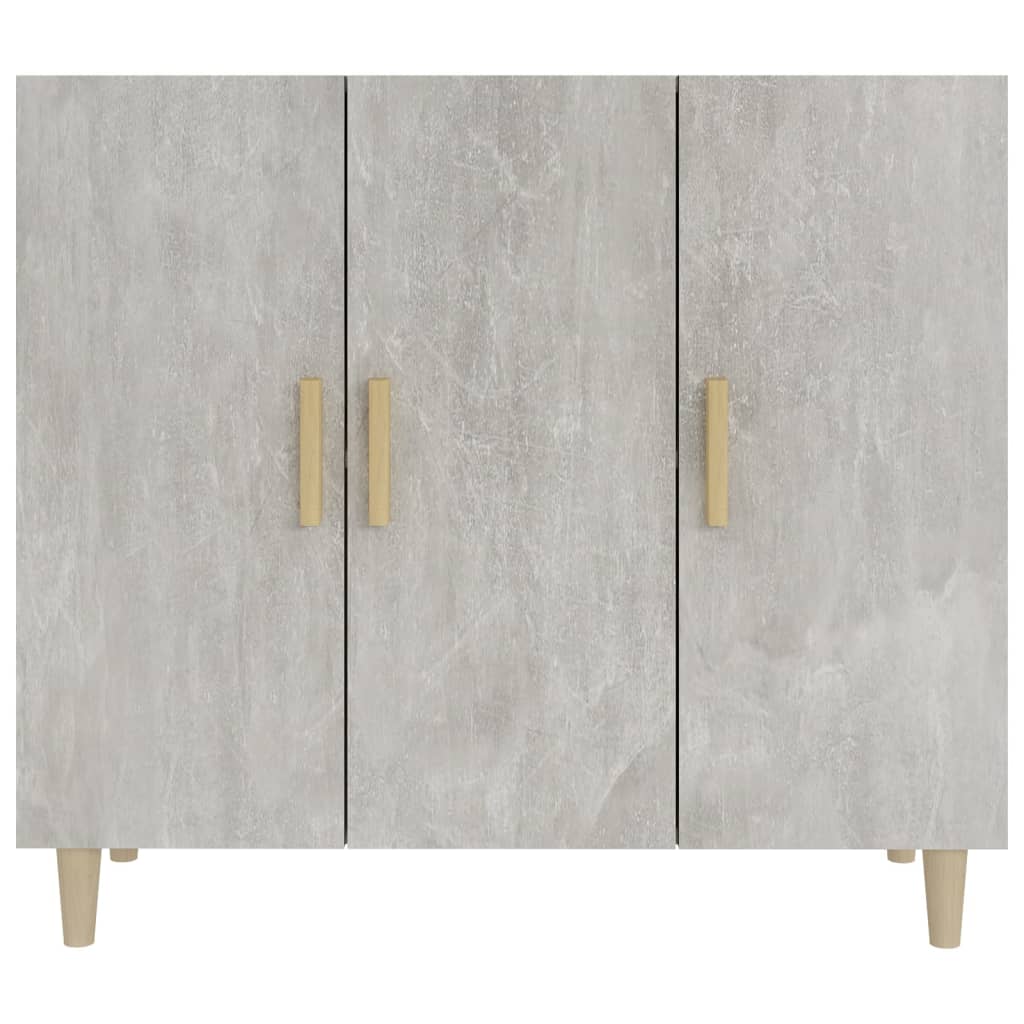 vidaXL Sideboard Concrete Grey 90x34x80 cm Engineered Wood