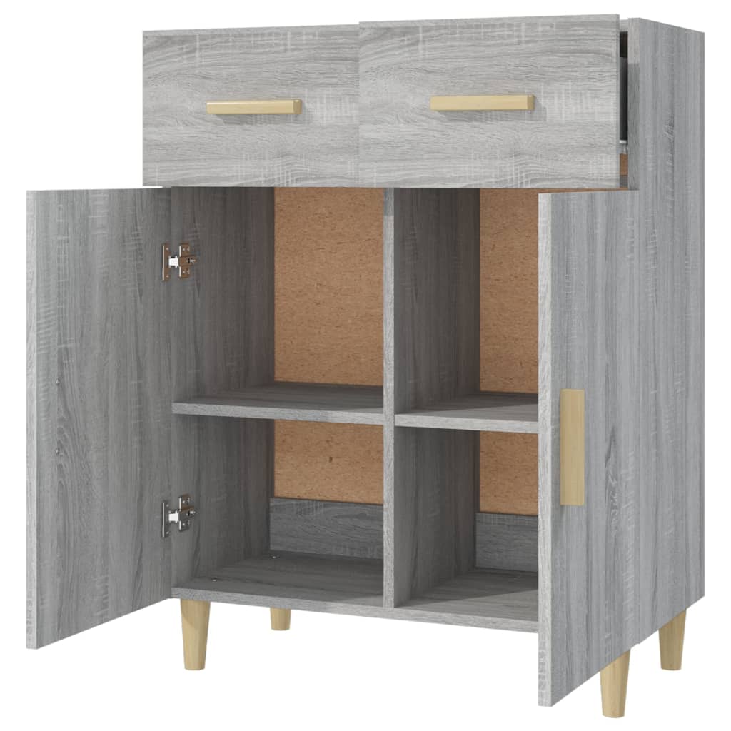 vidaXL Sideboard Grey Sonoma 69.5x34x89 cm Engineered Wood