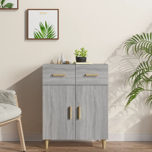 vidaXL Sideboard Grey Sonoma 69.5x34x89 cm Engineered Wood