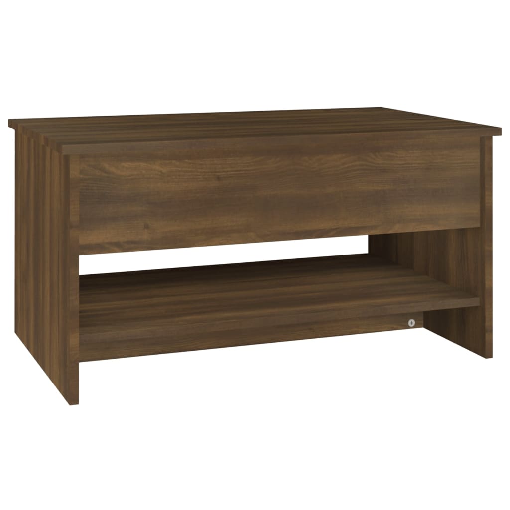 vidaXL Coffee Table Brown Oak 80x50x40 cm Engineered Wood