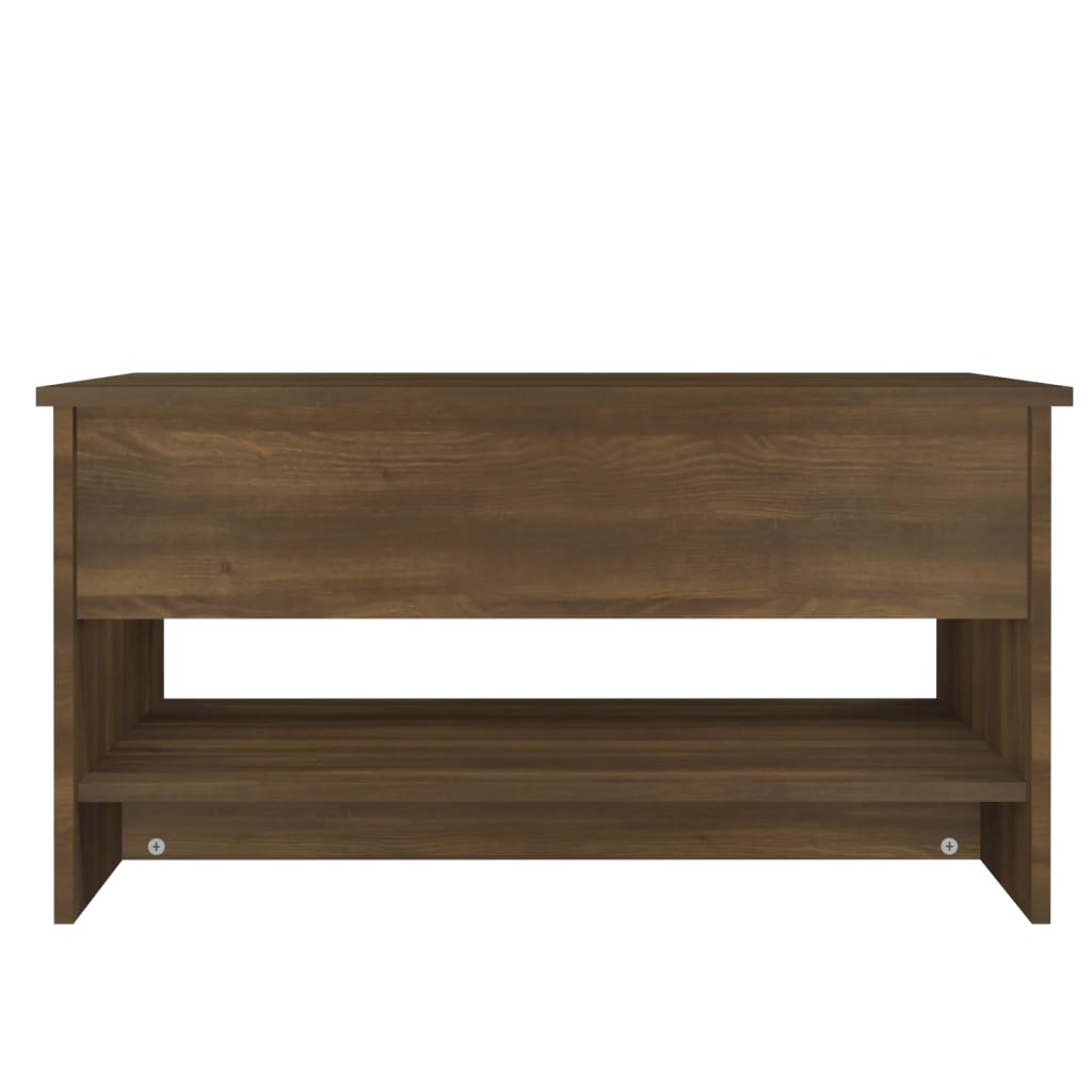 vidaXL Coffee Table Brown Oak 80x50x40 cm Engineered Wood