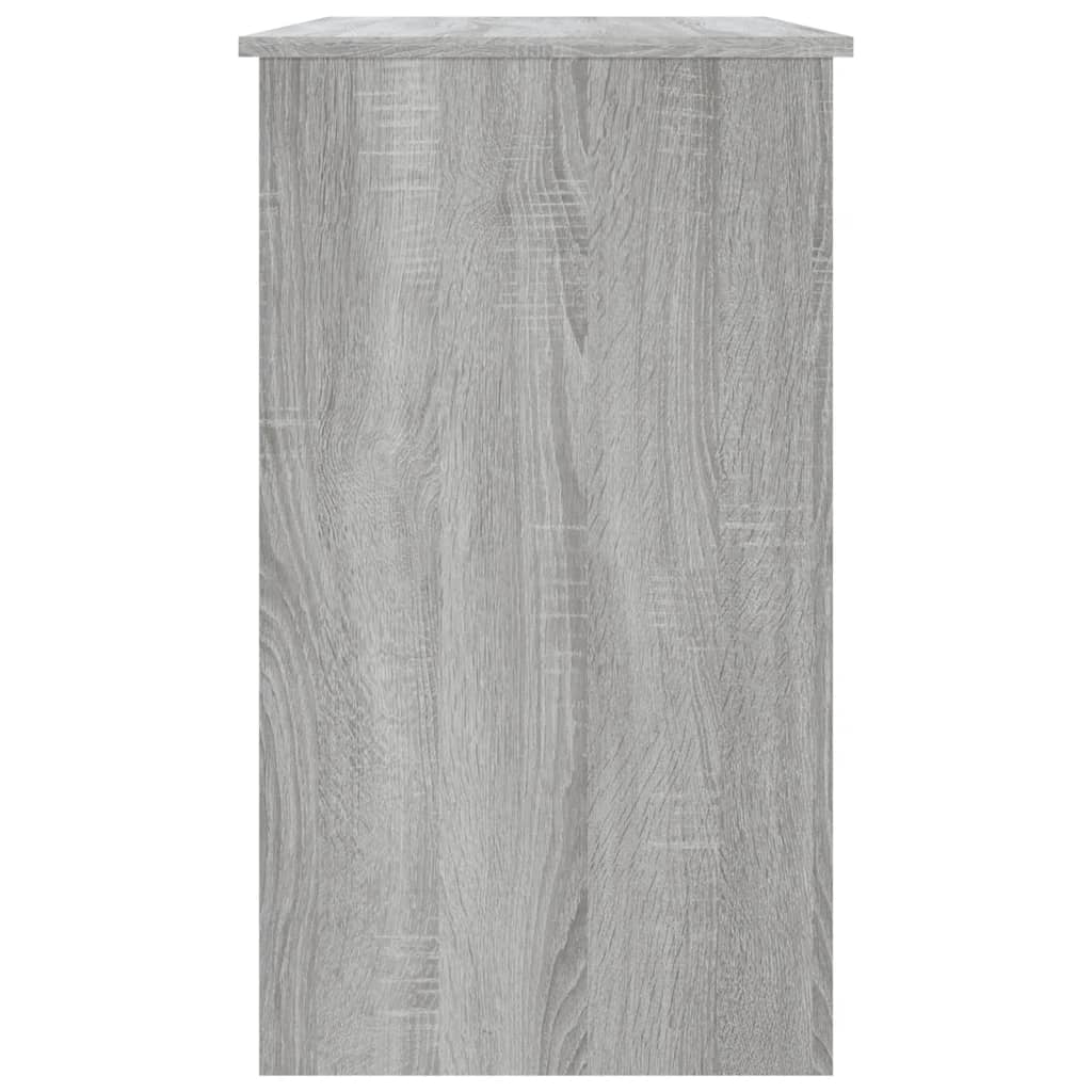 vidaXL Desk Grey Sonoma 90x45x76 cm Engineered Wood
