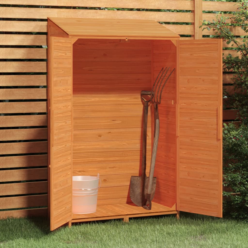 vidaXL Garden Shed Brown 102x52x174.5 cm Solid Wood Fir