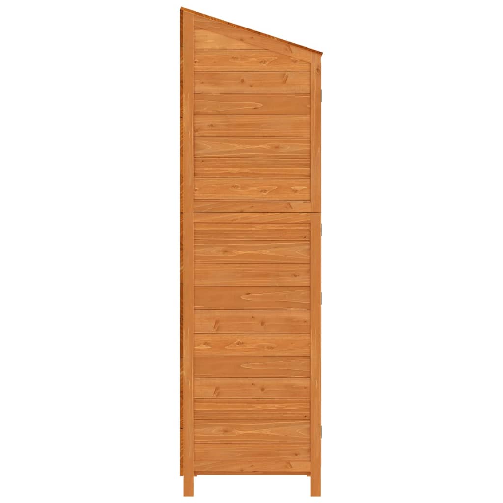 vidaXL Garden Shed Brown 102x52x174.5 cm Solid Wood Fir