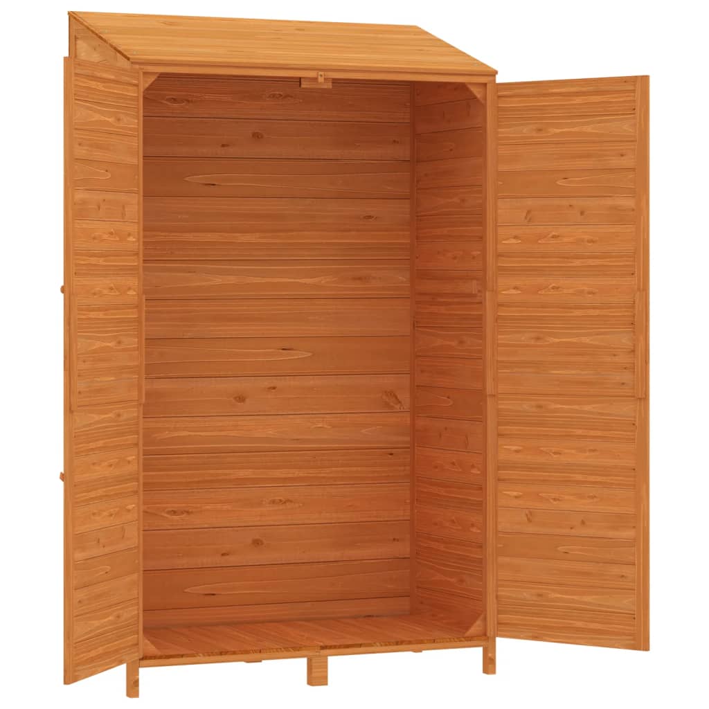 vidaXL Garden Shed Brown 102x52x174.5 cm Solid Wood Fir