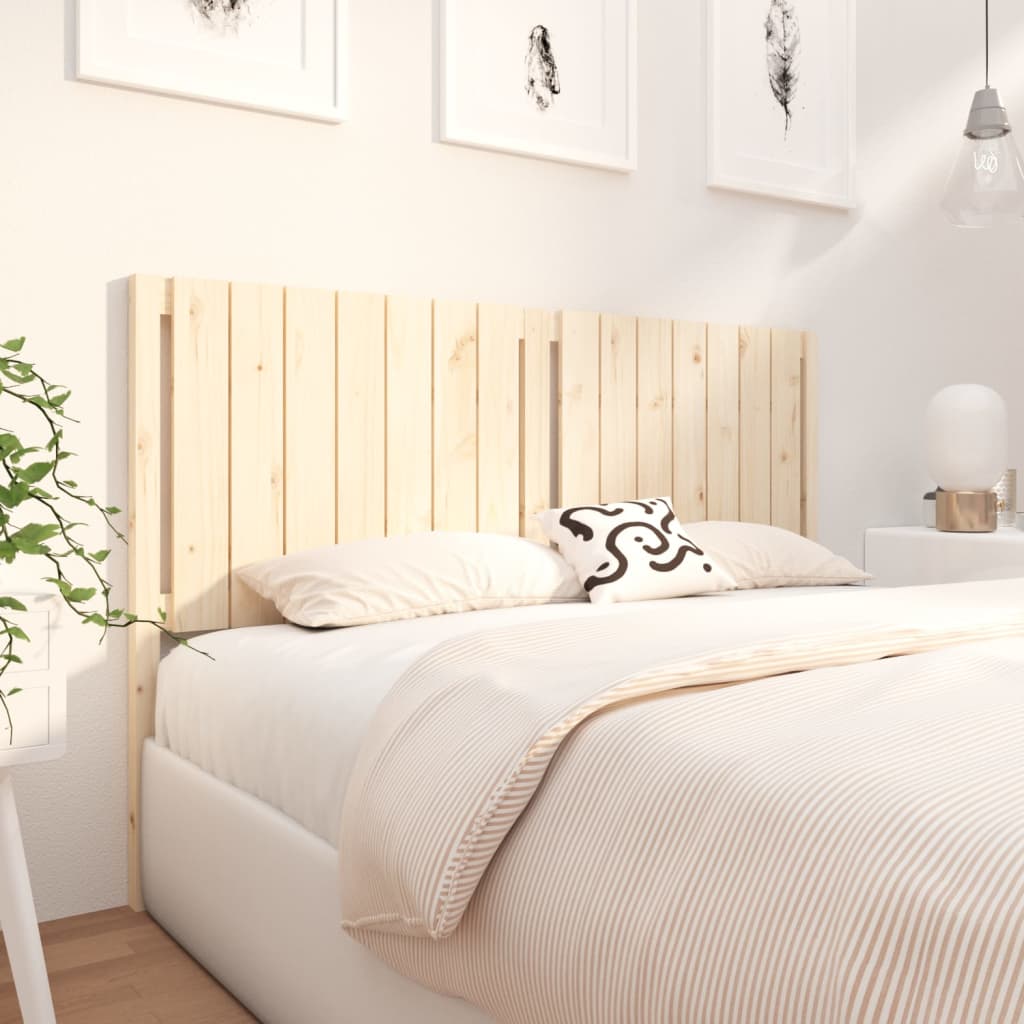 vidaXL Bed Headboard 155.5x4x100 cm Solid Wood Pine