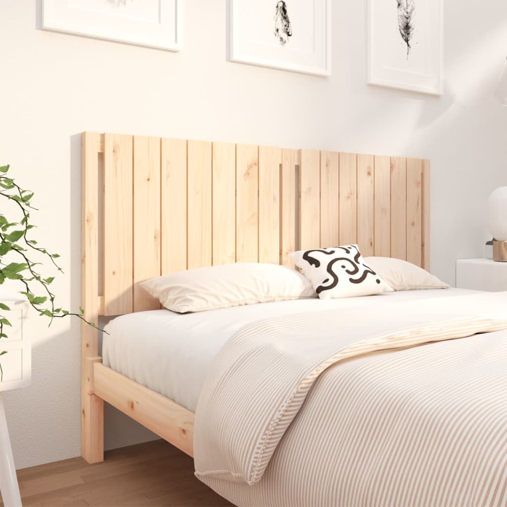 vidaXL Bed Headboard 155.5x4x100 cm Solid Wood Pine