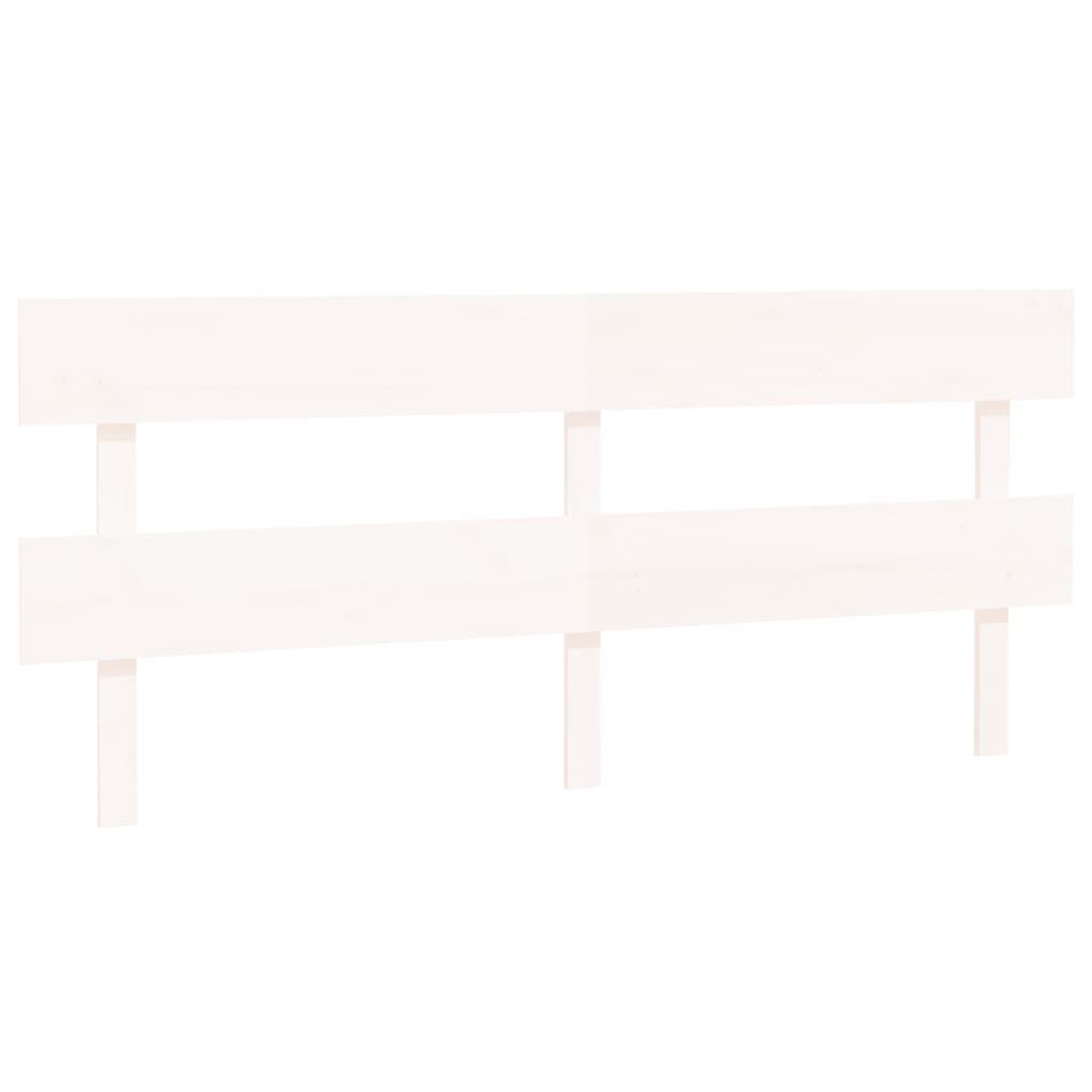 vidaXL Bed Headboard White 184 cm Solid Wood Pine