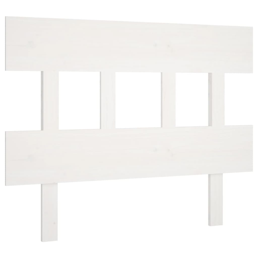 vidaXL Bed Headboard White 93.5 cm Solid Wood Pine