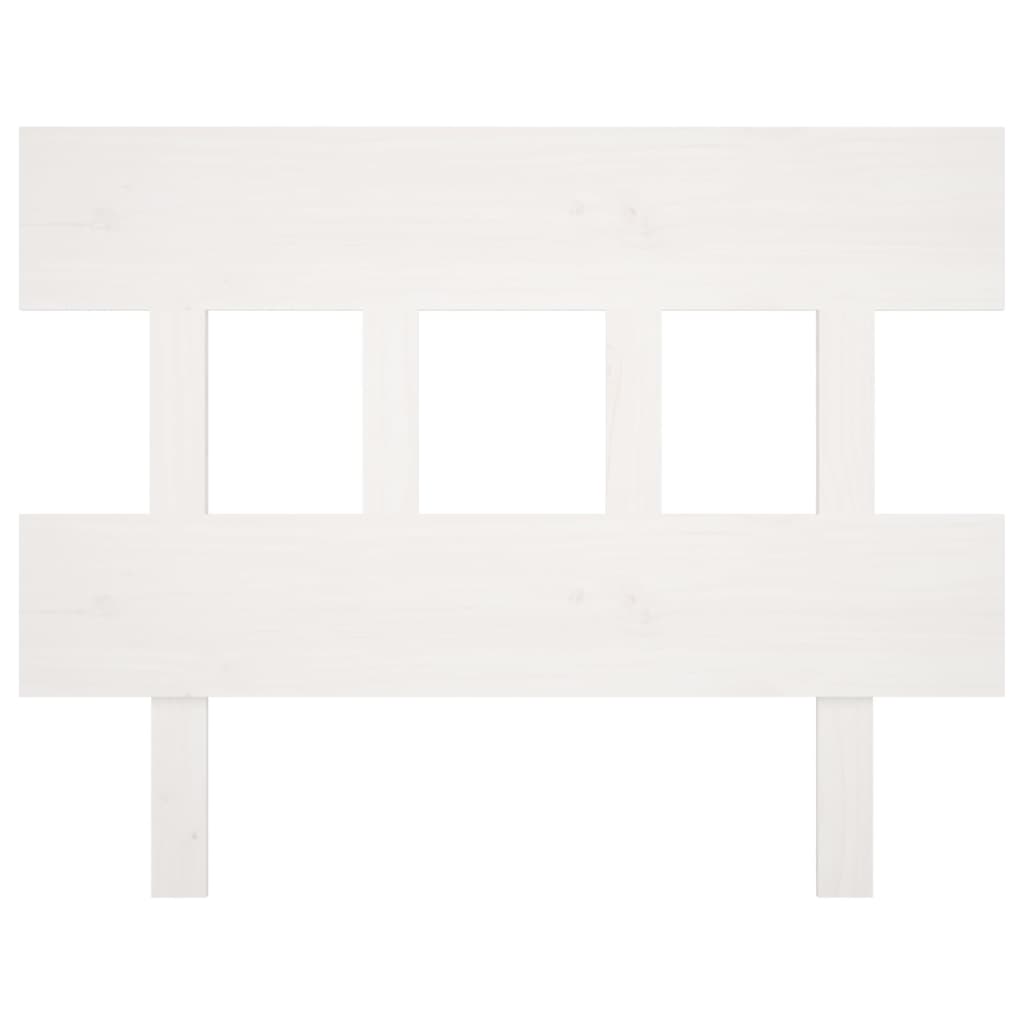 vidaXL Bed Headboard White 93.5 cm Solid Wood Pine