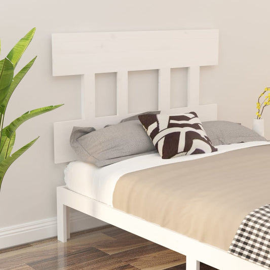 vidaXL Bed Headboard White 93.5 cm Solid Wood Pine